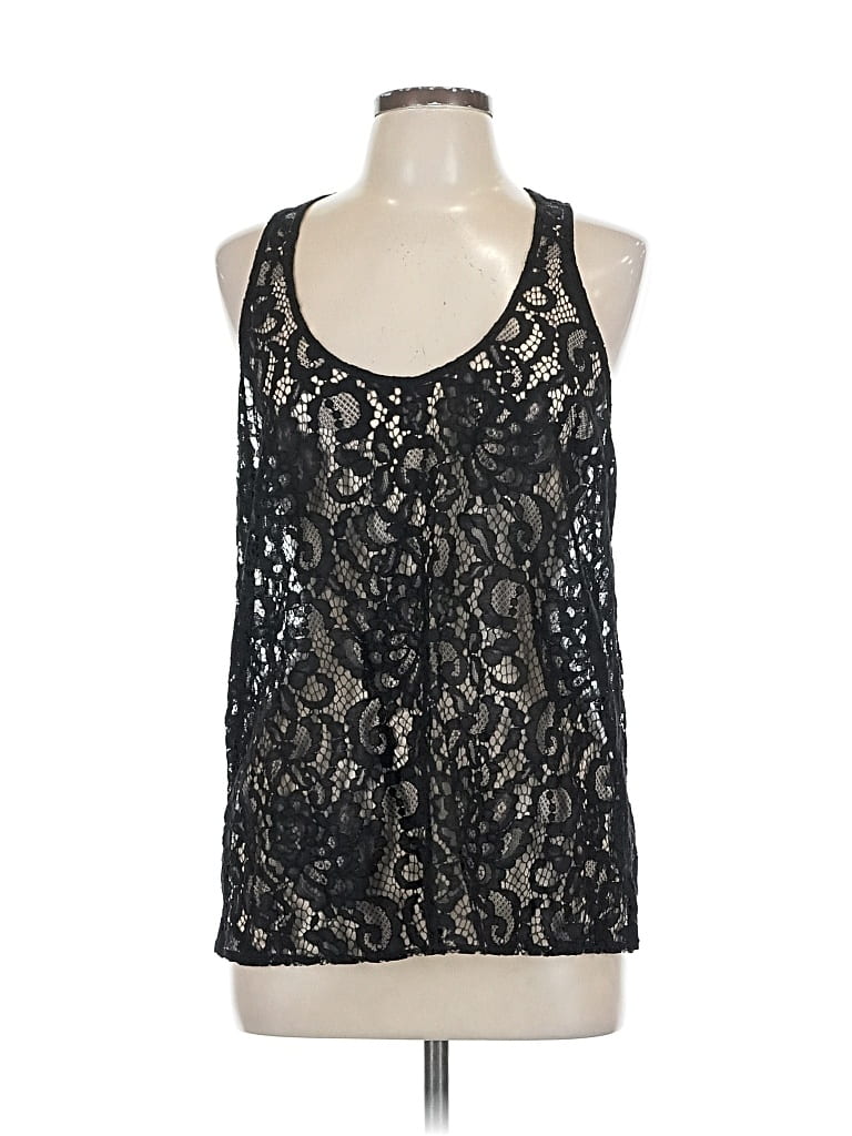 Pre-owned Express Sleeveless Blouse In Black