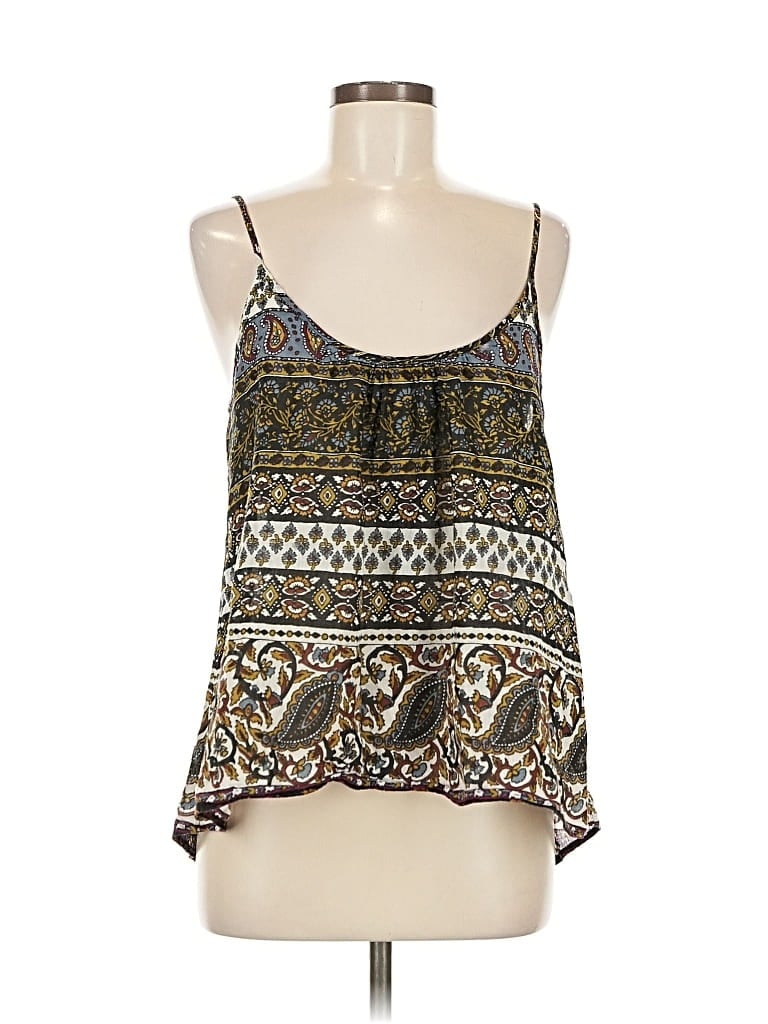 Pre-owned Mimi Chica Tank Top Brown Halter Neckline Tops