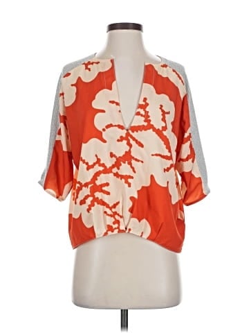 Karen Zambos Short Sleeve Blouse (view 1)