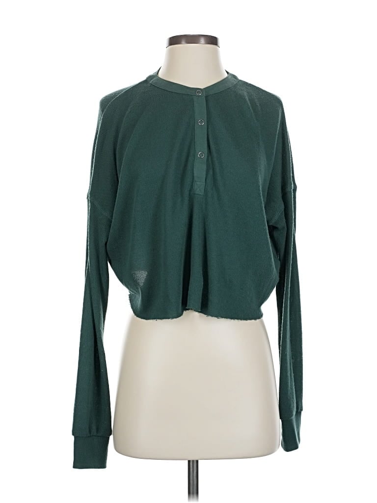 Pre-owned Out From Under Long Sleeve T-shirt In Green