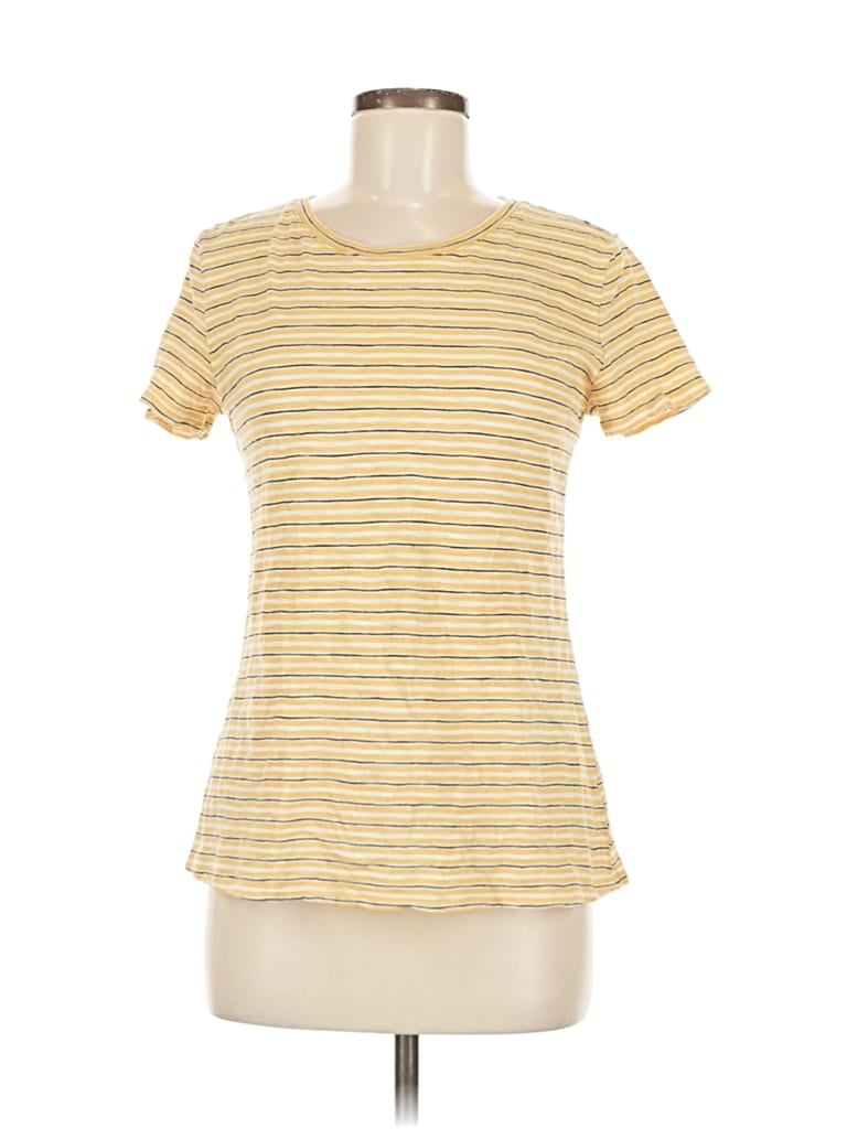 Pre-owned Lc Lauren Conrad Short Sleeve T-shirt In Gold