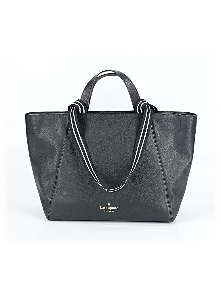Kate Spade New York Leather Tote Bag In Black