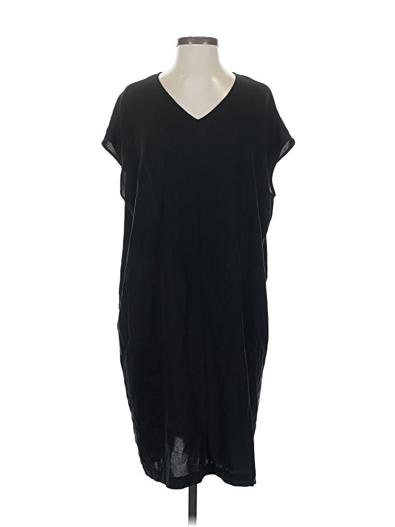 Pre-owned Eileen Fisher Casual Dress In Black