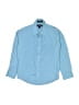 IZOD Solid Blue Long Sleeve Button-Down Shirt Size 8 - photo 1