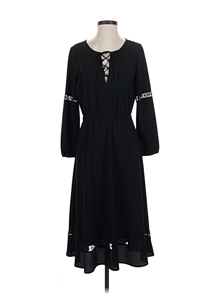 Pre-owned Octavia Casual Dress In Black