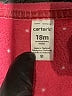 Carter's 100% Polyester Hearts Pink Zip Up Hoodie 12-18 MO / 18 MO - photo 3