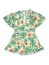 Superdown 100% Polyester Tropical Green Romper Size S - photo 1