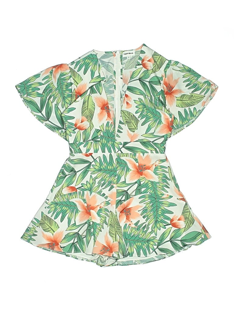 Pre-owned Superdown Romper In Green