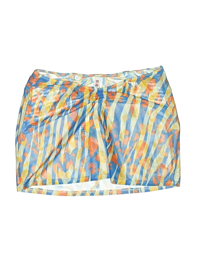 Pre-owned Solid & Striped Swimsuit Bottoms In Yellow