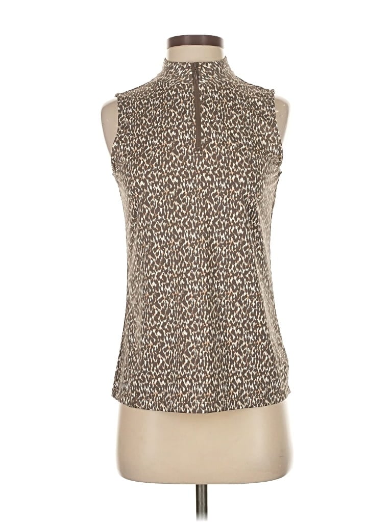 Pre-owned Tommy Bahama Sleeveless Blouse In Brown