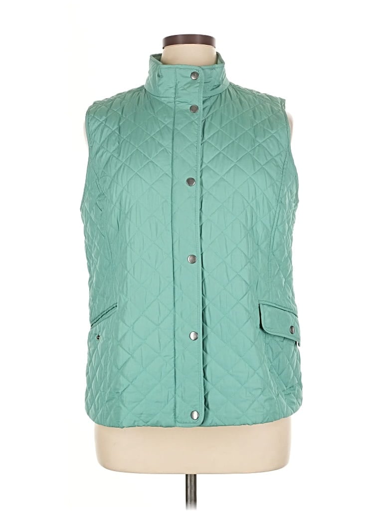 Pre-owned Talbots Vest In Blue