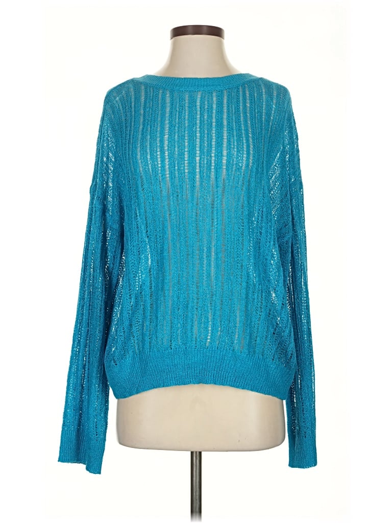 Pre-owned Double Zero Pullover Sweater In Blue