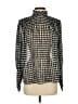 Unbranded Houndstooth Silver Long Sleeve Blouse Size 2 - photo 1