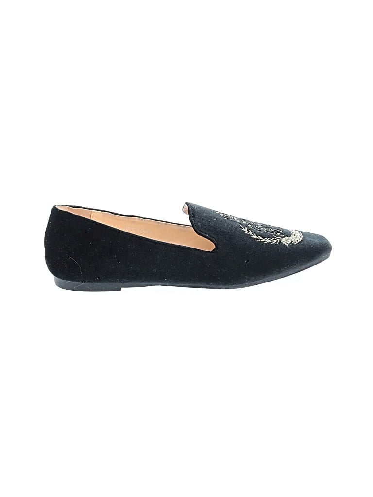 Pre-owned Assorted Brands Flats In Black