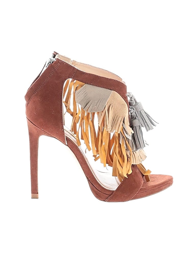 Pre-owned Zara Basic Heels In Brown