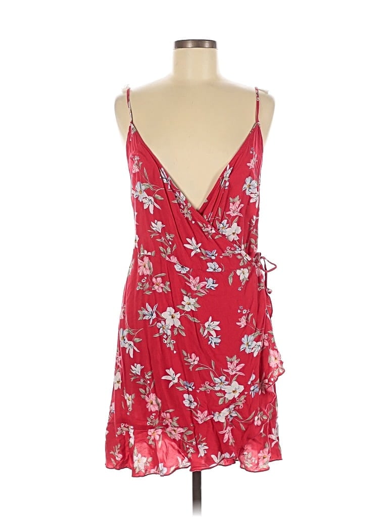Pre-owned Divided By H&m Cocktail Dress In Red