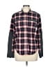IRO Plaid Gray Long Sleeve Button-Down Shirt Size Lg (3) - photo 1