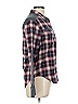 IRO Plaid Gray Long Sleeve Button-Down Shirt Size Lg (3) - photo 4