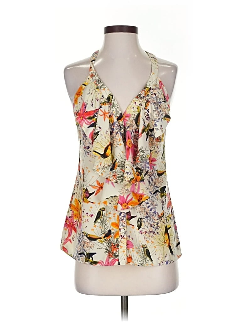 Pre-owned Banana Republic Sleeveless Blouse In Yellow