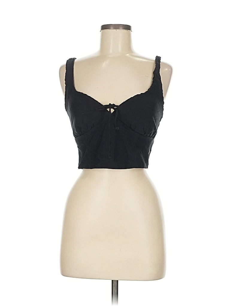Pre-owned Wild Fable Sleeveless Top Black Sweetheart Neckline Tops