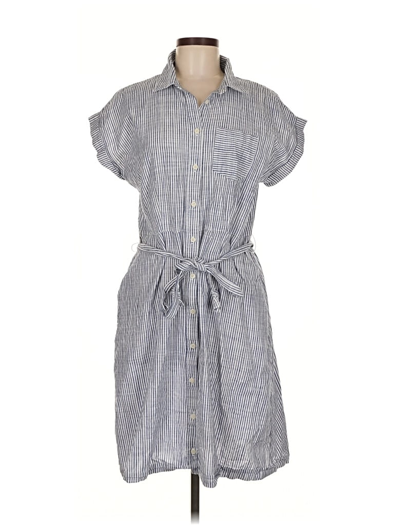 Pre-owned Time And Tru Casual Dress In Gray