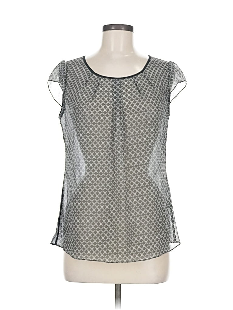 Pre-owned Banana Republic Factory Store Sleeveless T-shirt In Silver