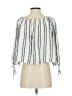 Maven West 100% Rayon Silver Ivory 3/4 Sleeve Blouse Size S - photo 2