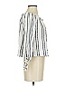 Maven West 100% Rayon Silver Ivory 3/4 Sleeve Blouse Size S - photo 4