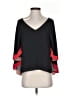 BCBGMAXAZRIA 100% Polyester Black 3/4 Sleeve Blouse Size XS - photo 1