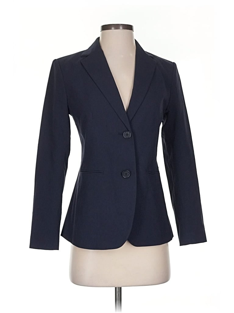 Pre-owned Ann Taylor Blazer Jacket In Blue