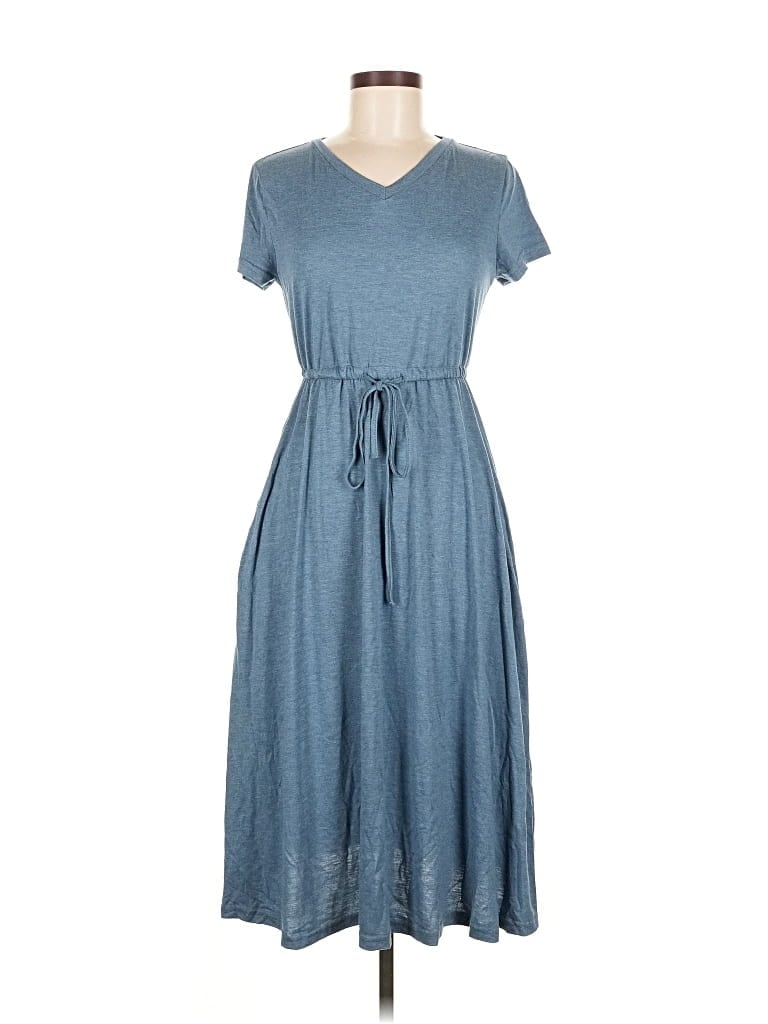 Pre-owned Shein Casual Dress In Blue