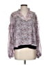 Roan + Ryan 100% Polyester Purple 3/4 Sleeve Blouse Size S - photo 1