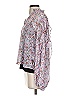 Roan + Ryan 100% Polyester Purple 3/4 Sleeve Blouse Size S - photo 5