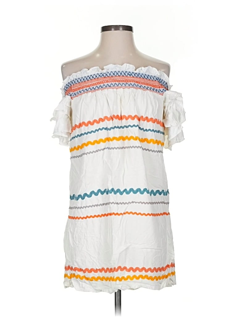 Pre-owned Red Carter Casual Dress In White