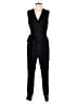 T Tahari Solid Black Jumpsuit Size M - photo 1