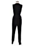 T Tahari Solid Black Jumpsuit Size M - photo 2