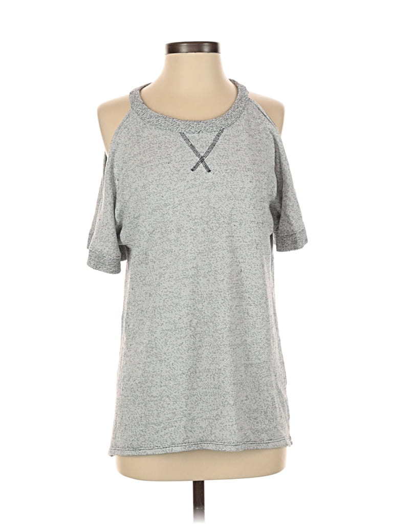 Pre-owned Ny & C Cardigan Sweater In Gray