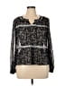 Vince Camuto 100% Polyester Silver Long Sleeve Blouse Size L - photo 1