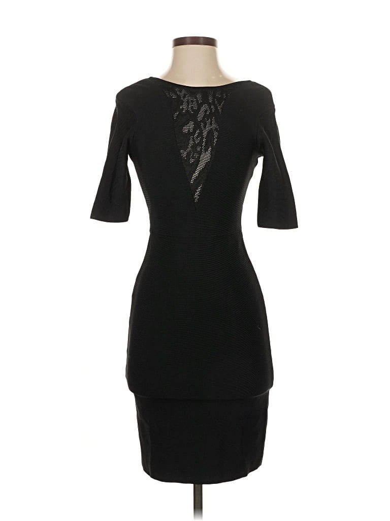 Pre-owned Bcbgmaxazria Cocktail Dress In Black