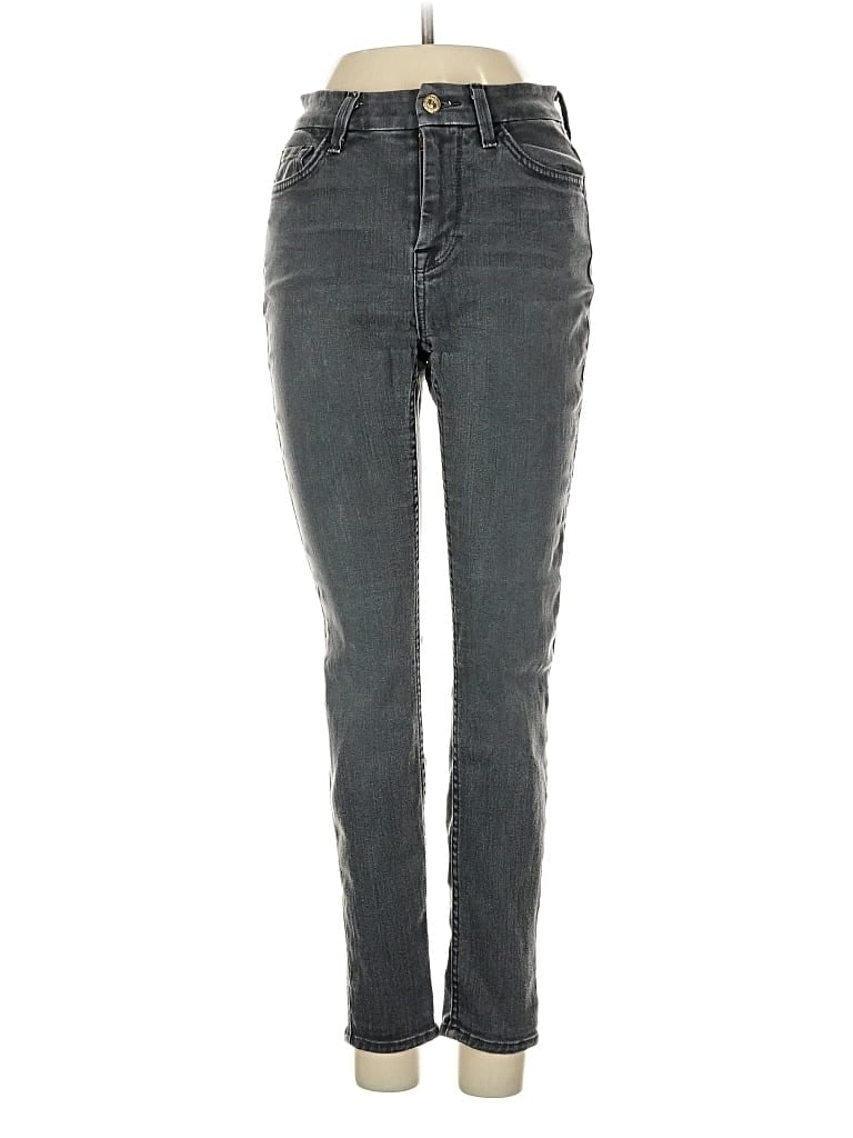 Pre-owned 7 For All Mankind Jeans In Gray
