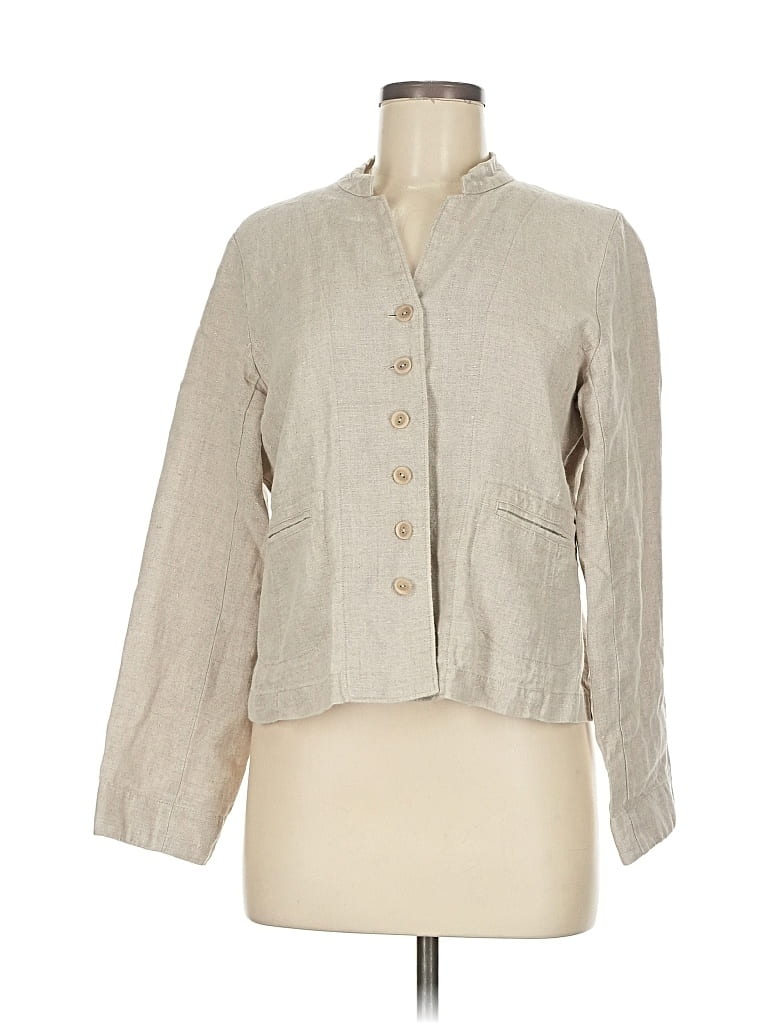 Pre-owned Eileen Fisher Jacket In Gray