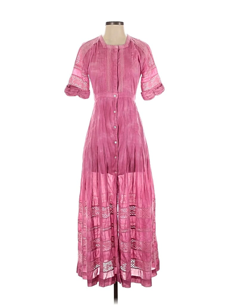 Pre-owned Loveshackfancy Casual Dress In Pink