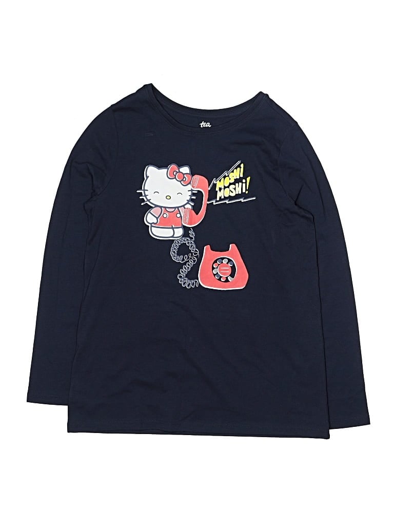 Pre-owned Tea Kids' 3/4 Sleeve T-shirt In Blue