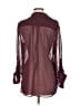 Tommy Hilfiger 100% Polyester Burgundy 3/4 Sleeve Blouse Size M - photo 2