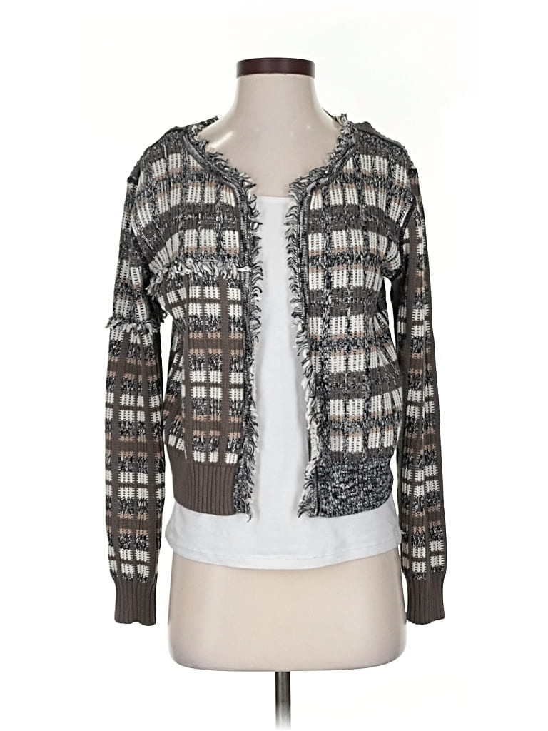 Pre-owned Cabi Cardigan Sweater In Gray