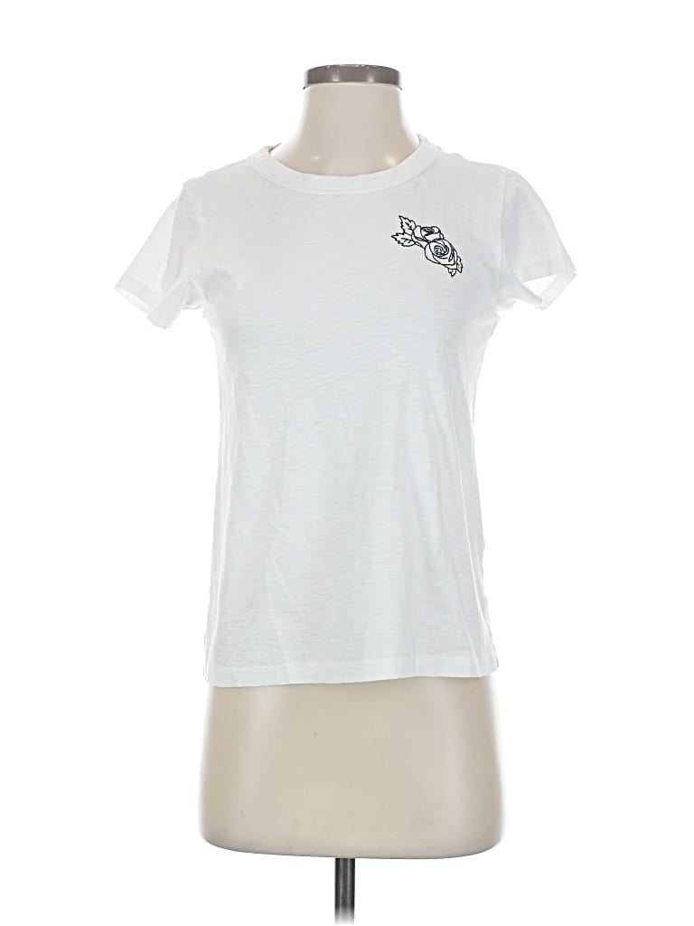 Pre-owned Rag & Bone Short Sleeve T-shirt In White