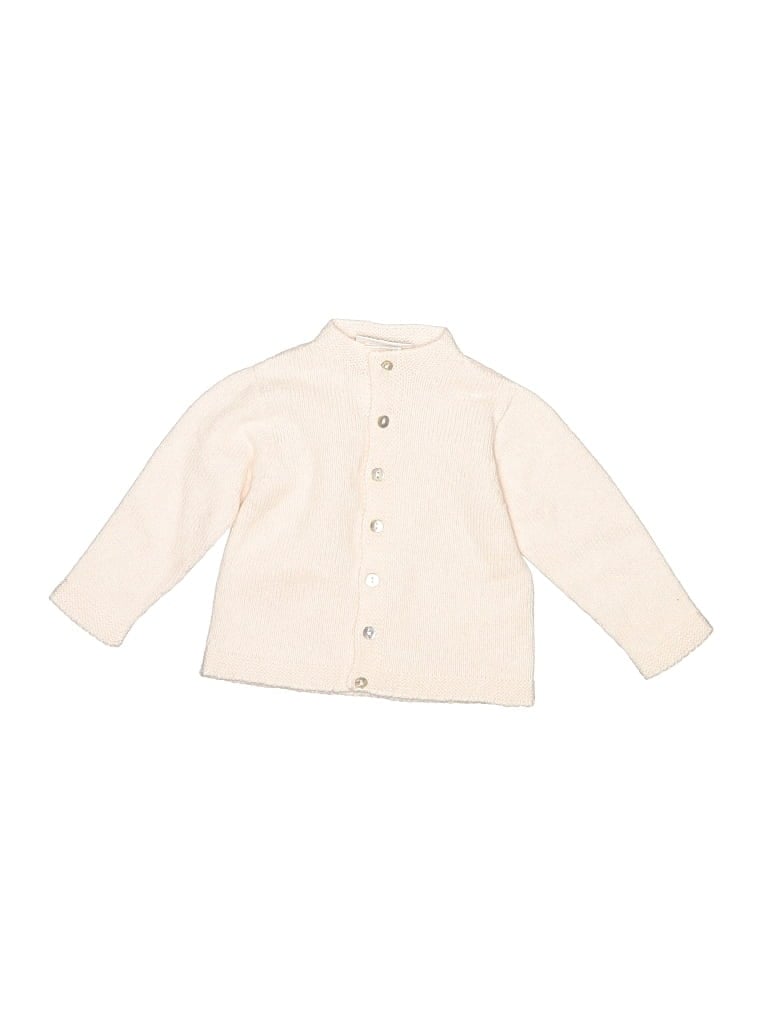 Pre-owned Assorted Brands Babies' Cardigan Sweater In White