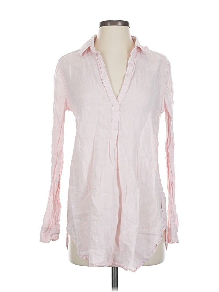 Pre-owned Gap Long Sleeve Blouse In Pink