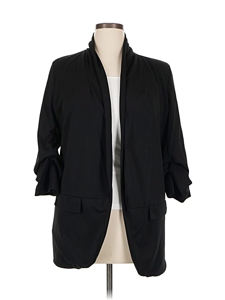 Pre-owned Boohoo Blazer Jacket In Black