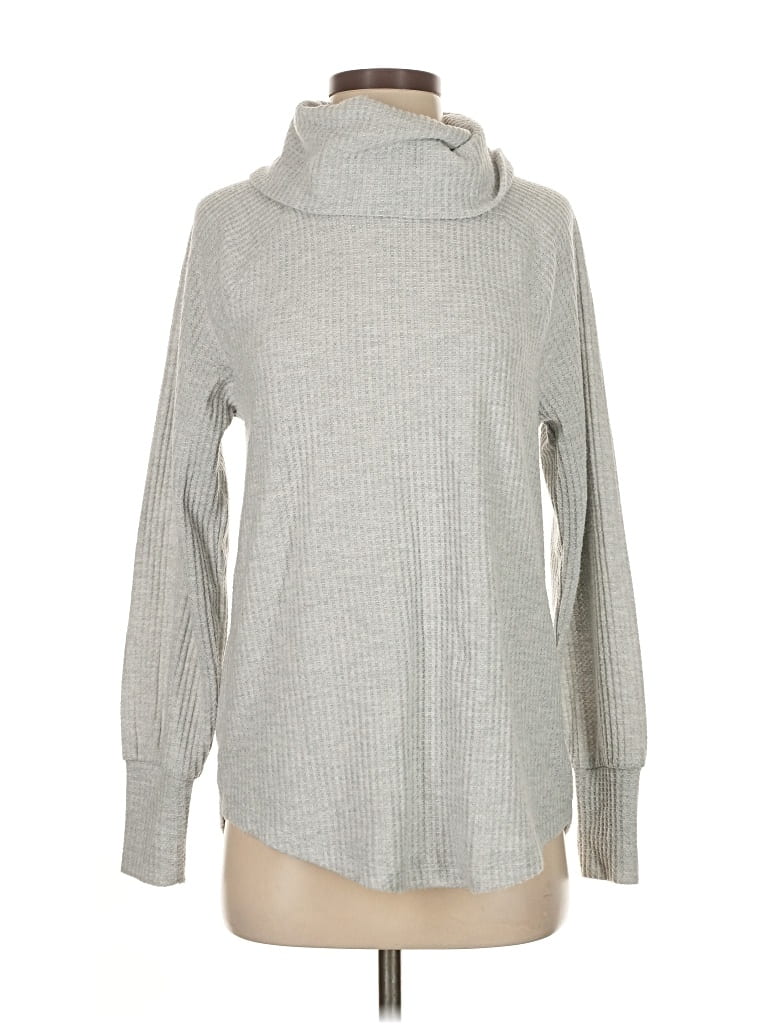 Pre-owned Ann Taylor Loft Turtleneck Sweater In Gray
